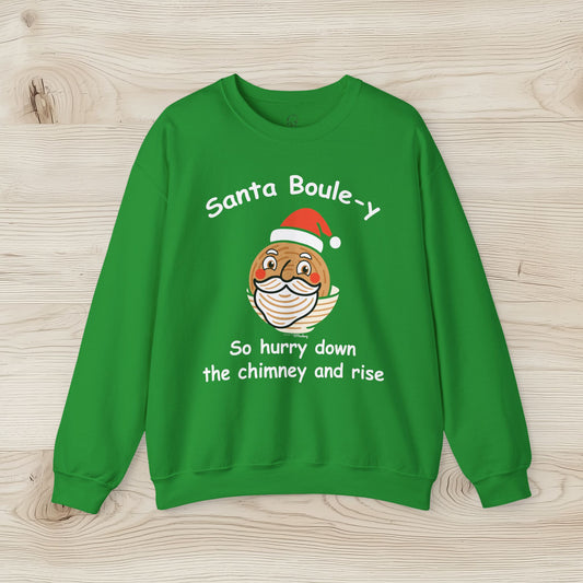 Santa Boule-y Sourdough - Christmas Crewneck Sweatshirt