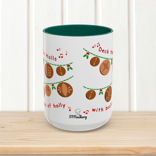 Deck the Halls Sourdough Garland Mug